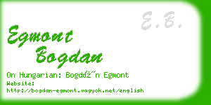 egmont bogdan business card